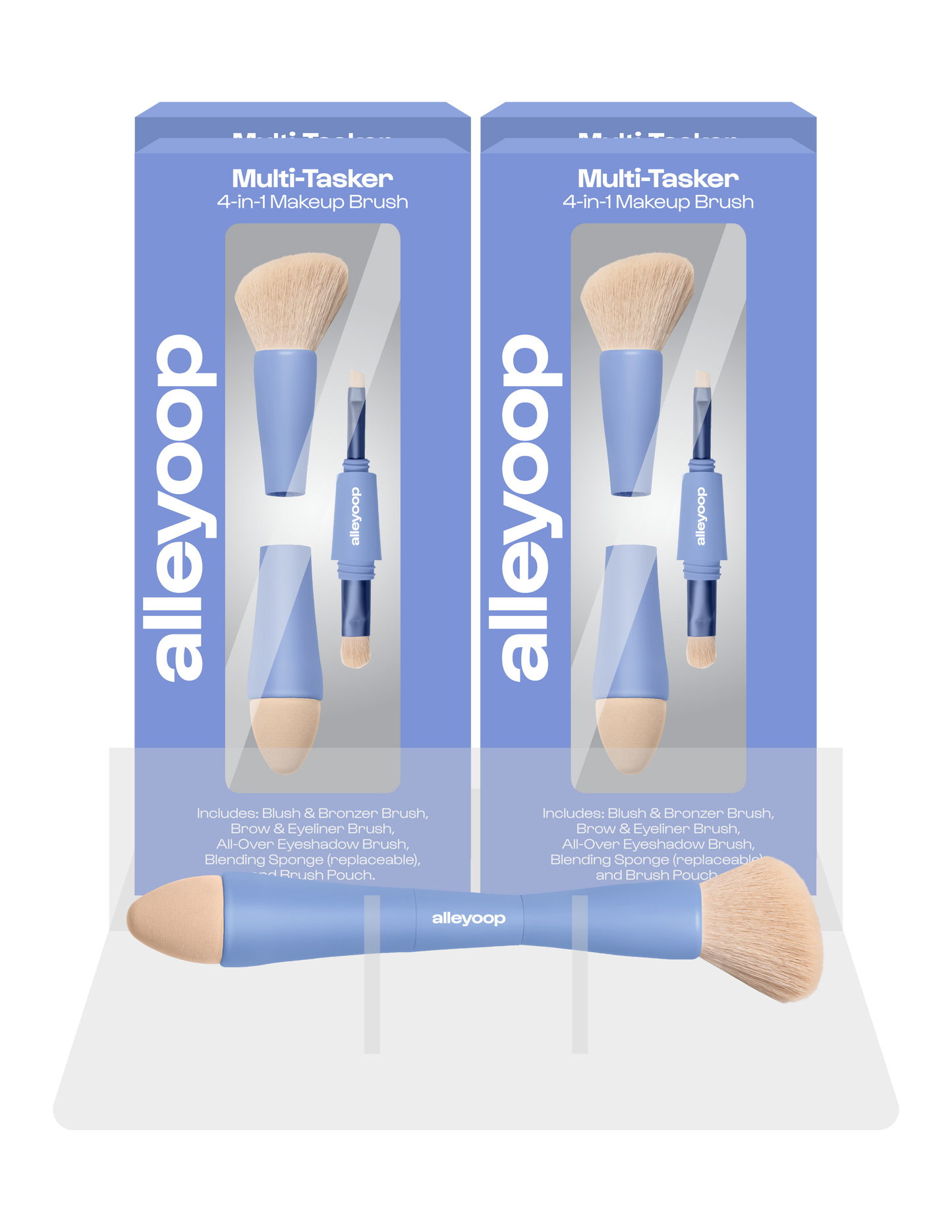 ALLEYOOP MULTI-TASKER 4-IN-1 MAKEUP BRUSH