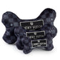 Black Checker Chewy Vuiton Bone  | Squeaker Dog Toy