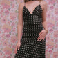 Sutton Black with White Polka Dots Dress