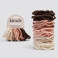 Recycled Fabric Petal Hair Elastics 10pc Set - Blush
