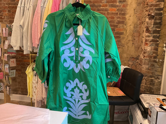 Jojo Green 3/4 Sleeve Dress