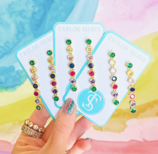 Rainbow Drop Earrings