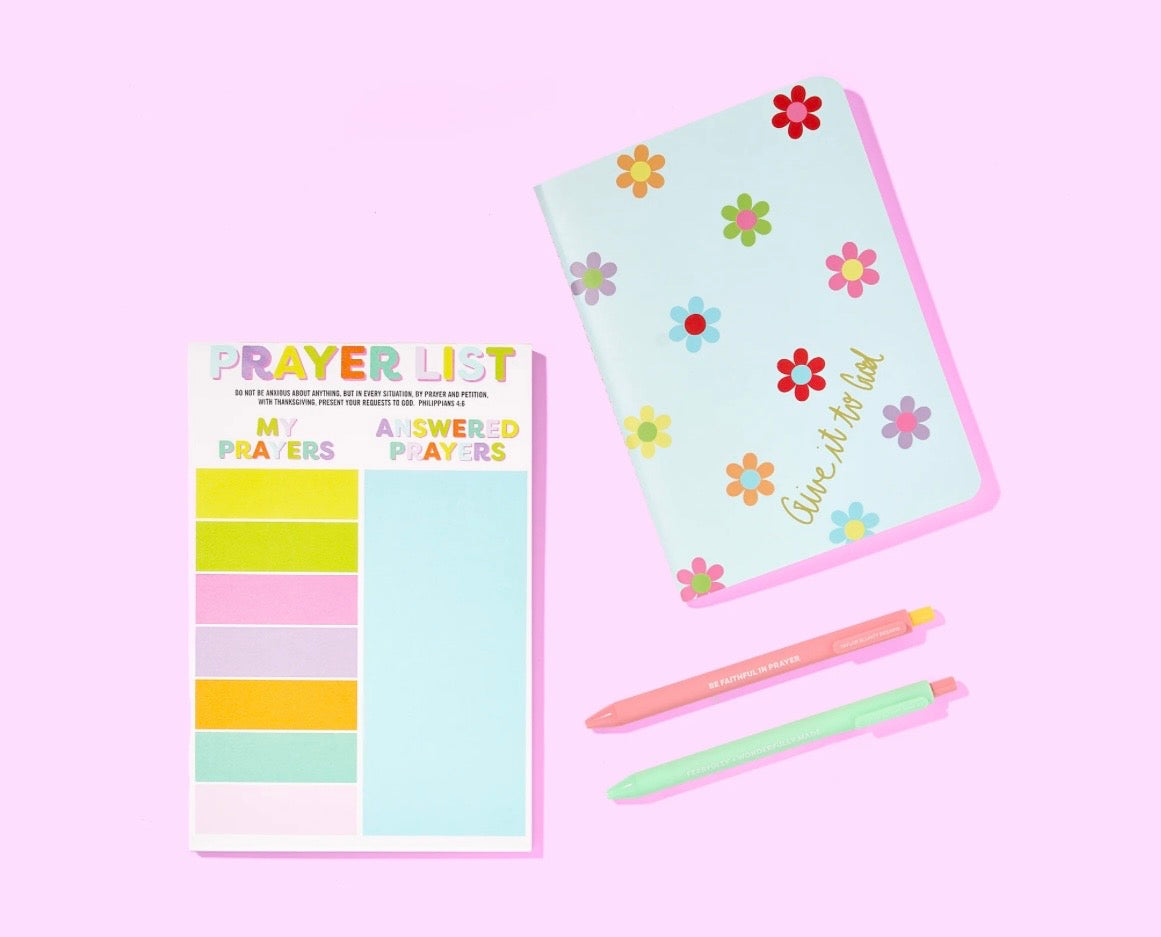 Colorful Prayer List Notepad