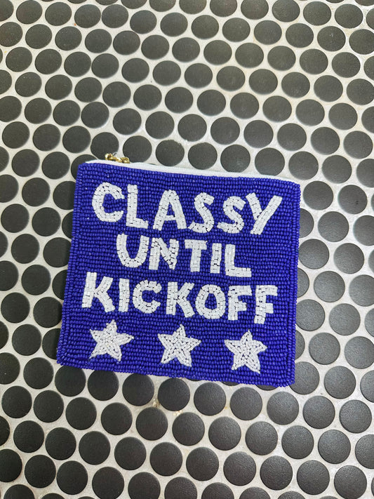 Classy Until Kickoff Coin Purse