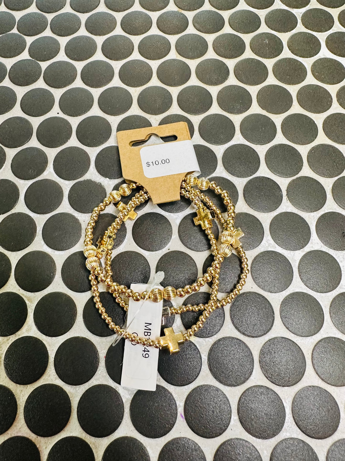 Gold Beaded Bracelts