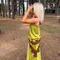 Brown & Green Laced Set