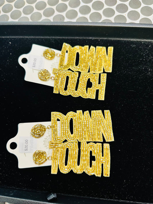 Gold Touch Down Earrings