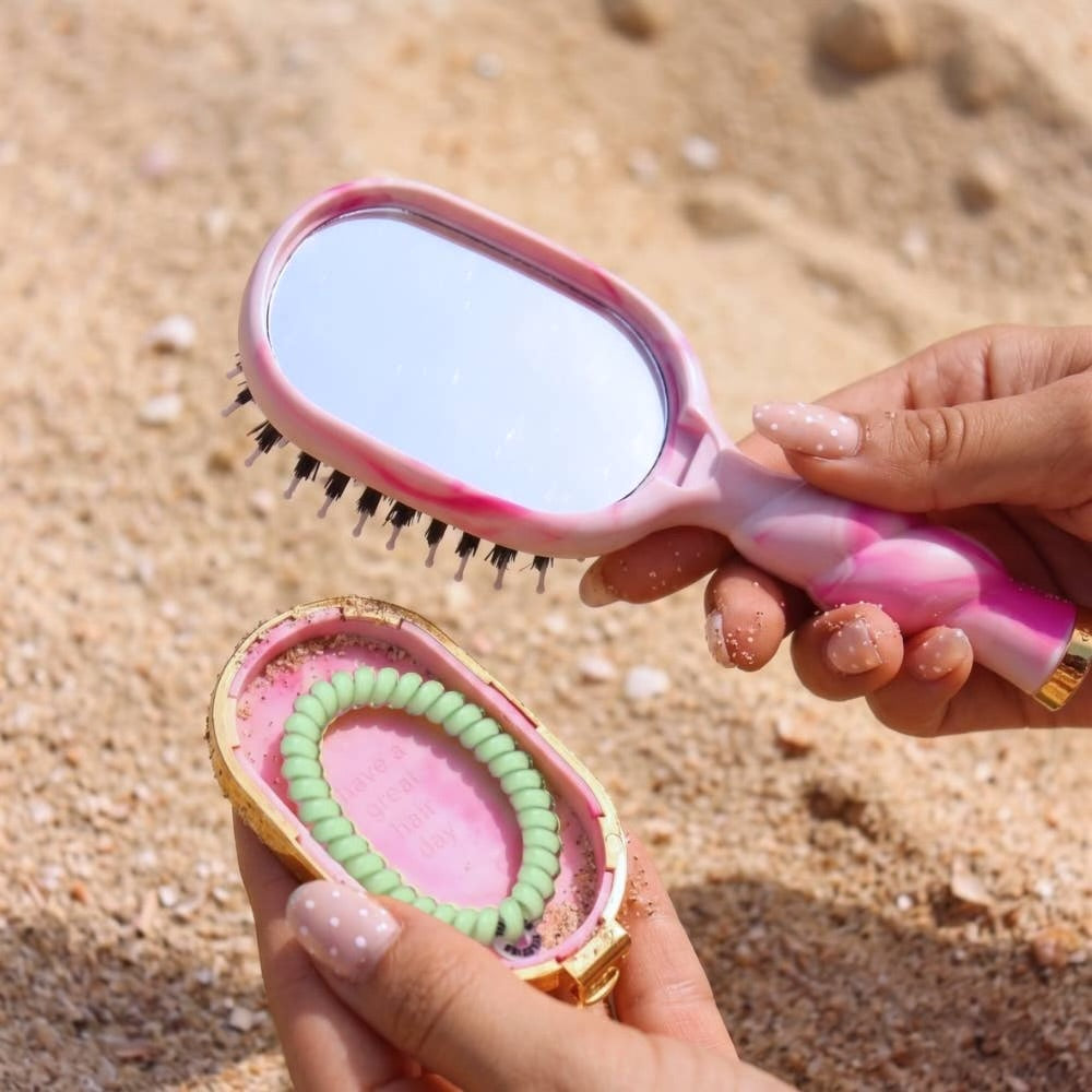 Mini Boar Bristle Hair Brush (Pinch Me!)