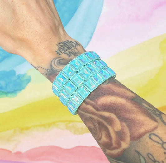 Aqua Poppy Bracelet