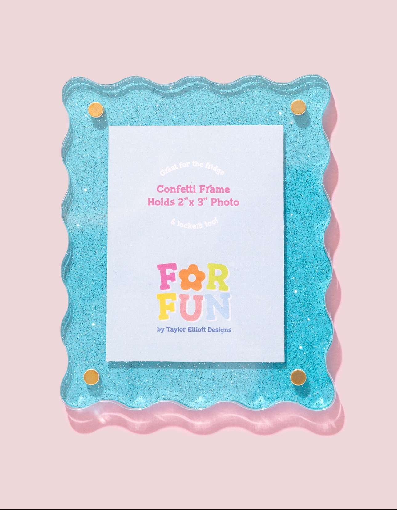 Blue Confetti Magnetic Frame