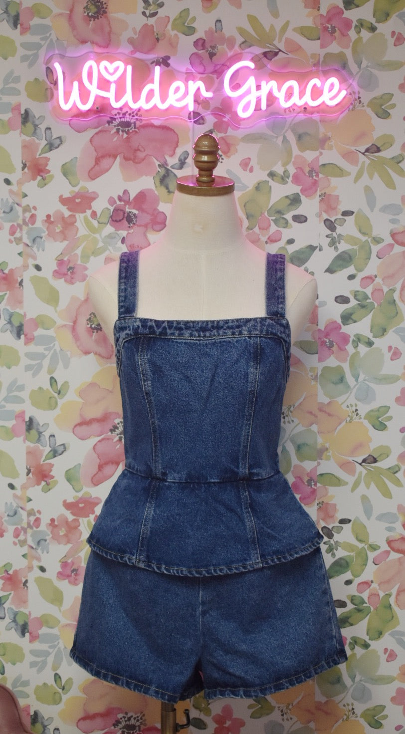 Ashley Denim Romper