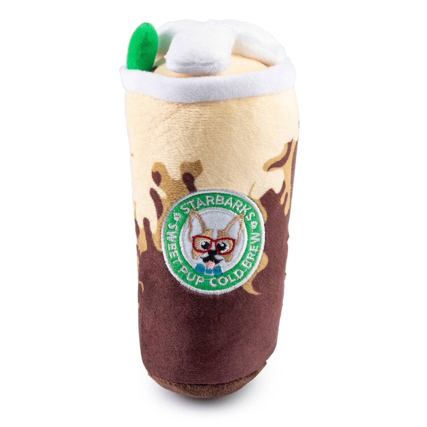 Starbarks Sweet Pup Cold Brew | Plush Squeaker Dog Toy