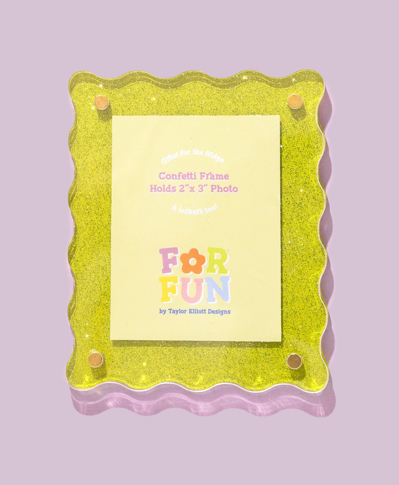 Green Confetti Magnetic Frame