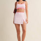 Contrast Binding Skort with Slit