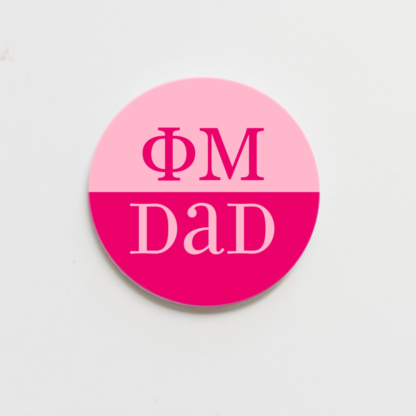 Phi Mu Parent Button - 2.25 inch