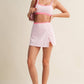 Contrast Binding Skort with Slit