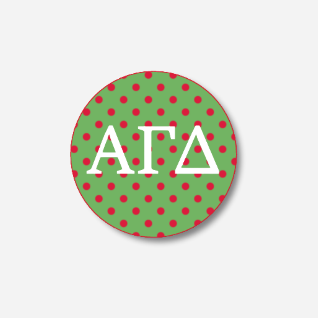 Alpha Gamma Delta Dots Button