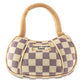 Tan Checker Chewy Vuiton Handbag | Plush Squeaker Dog Toy