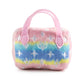 Pink Ombre Chewy Vuiton Handbag | Plush Squeaker Dog Toy