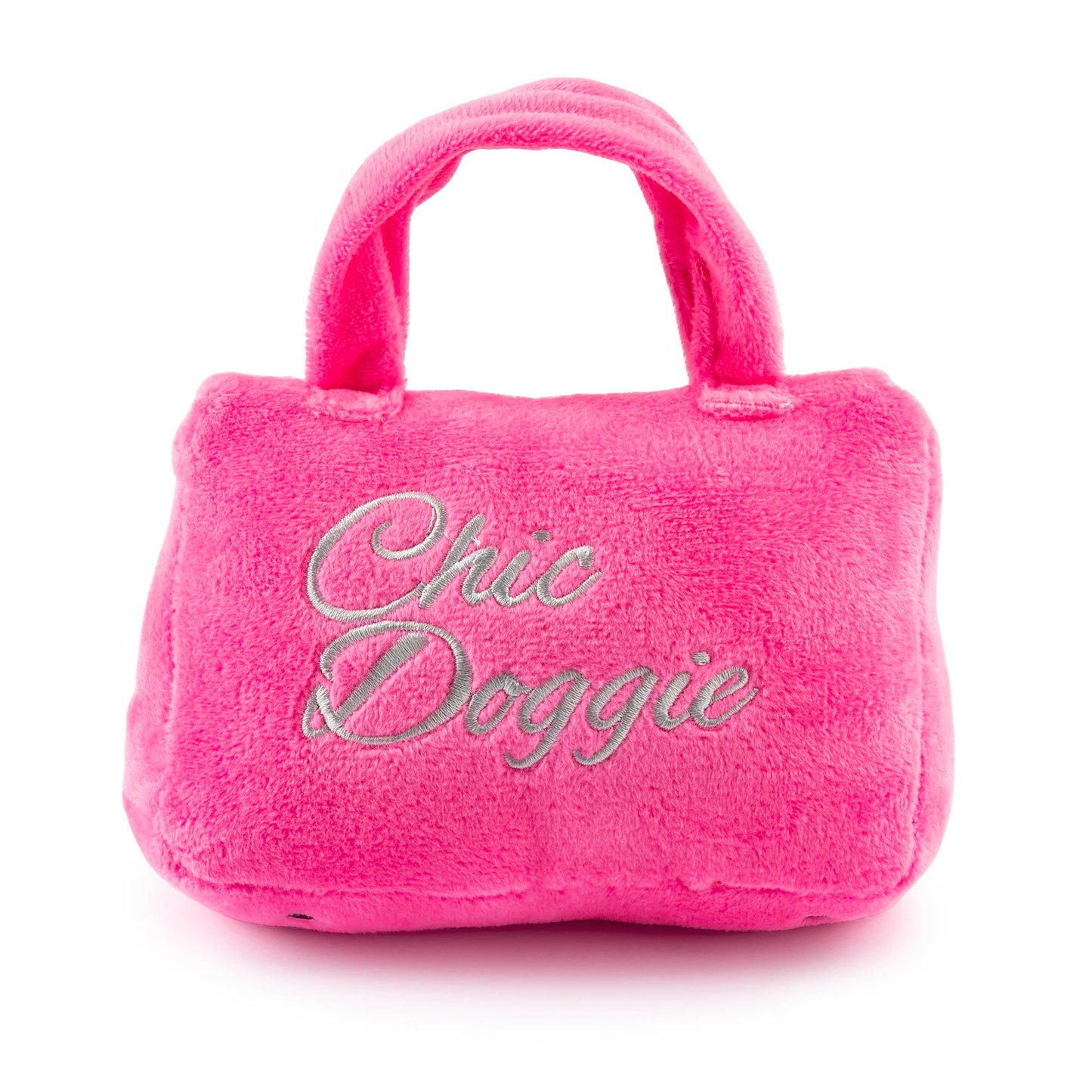 Barkin Bag -  Pink w/ Scarf Squeaker Dog Toy